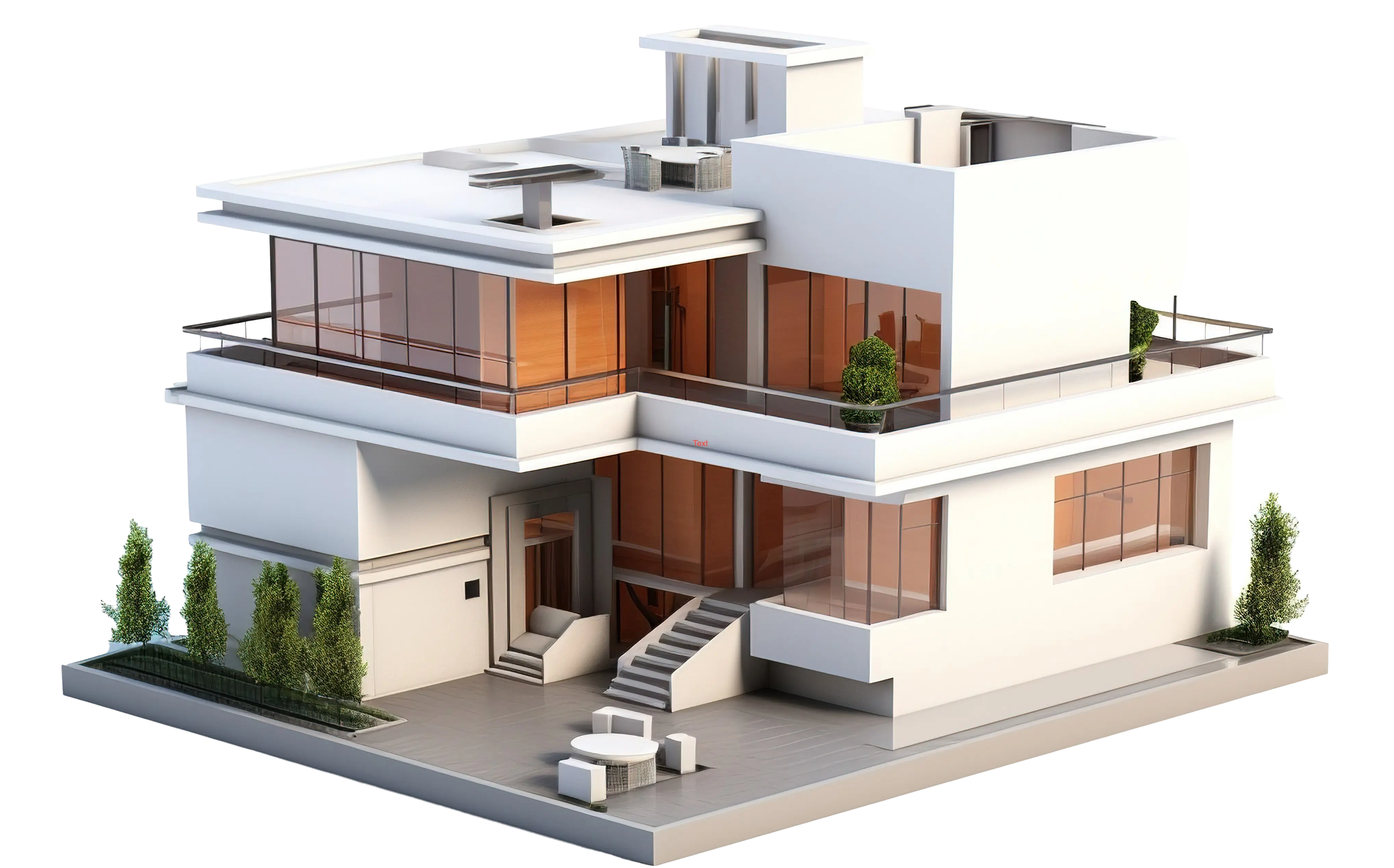 Ilustrasi titik-titik komponen sistem keamanan rumah